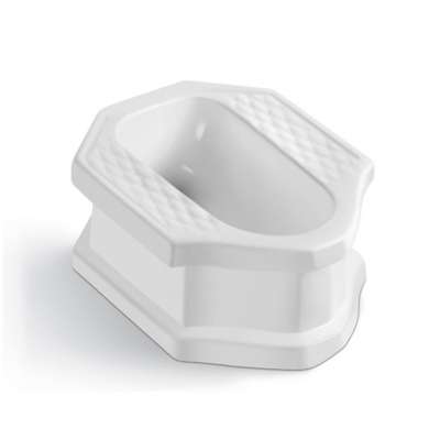 Zhongya ceramic wc squatting pan cheap Thiailand squat pan with platform bathroom squat toilet bowl sanitary ware