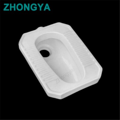 CHaozhou factory direct sale simple cheap price Squat toilet bathroom white color without S-band squatting pan