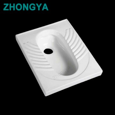 Large size hotel sanitary ware without S-band squatting pan WC sanitario ceramic squat toilet