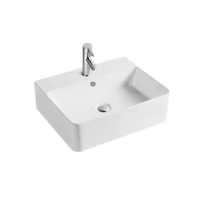 Chinese ceramic bathroom face countertop basin modern design single hole high quality white color hand wash basin price