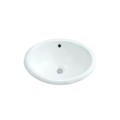 Chaozhou hot selling above counter basin white color no hole lavabo wash basin 22inch solid surface sink with cheap price