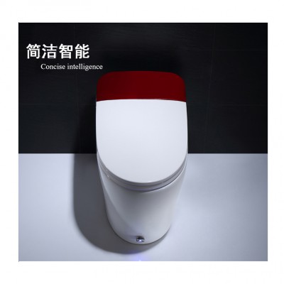 Sanitary ware red smart bidet toilet ceramic tankless automatic flush gold smart toilet